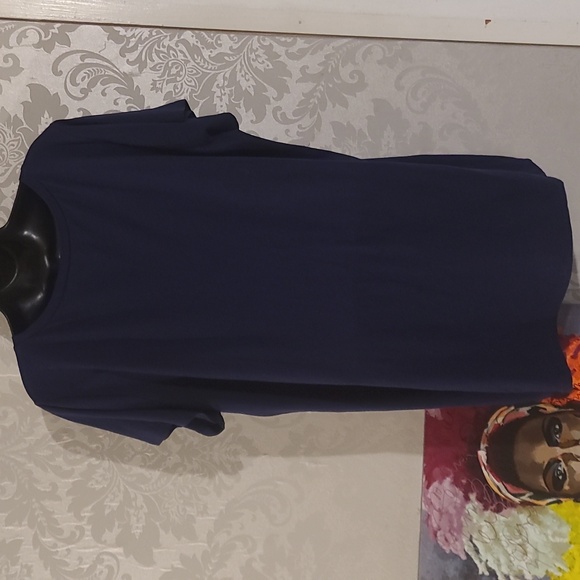 Motherhood Maternity Navy Tee with Red Embroidery - Picture 4 of 6